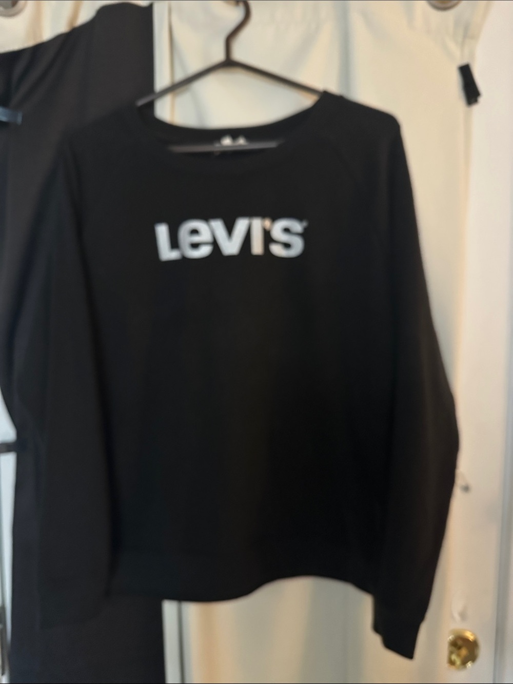 Levi's Black Sweatshirt with silver Logo